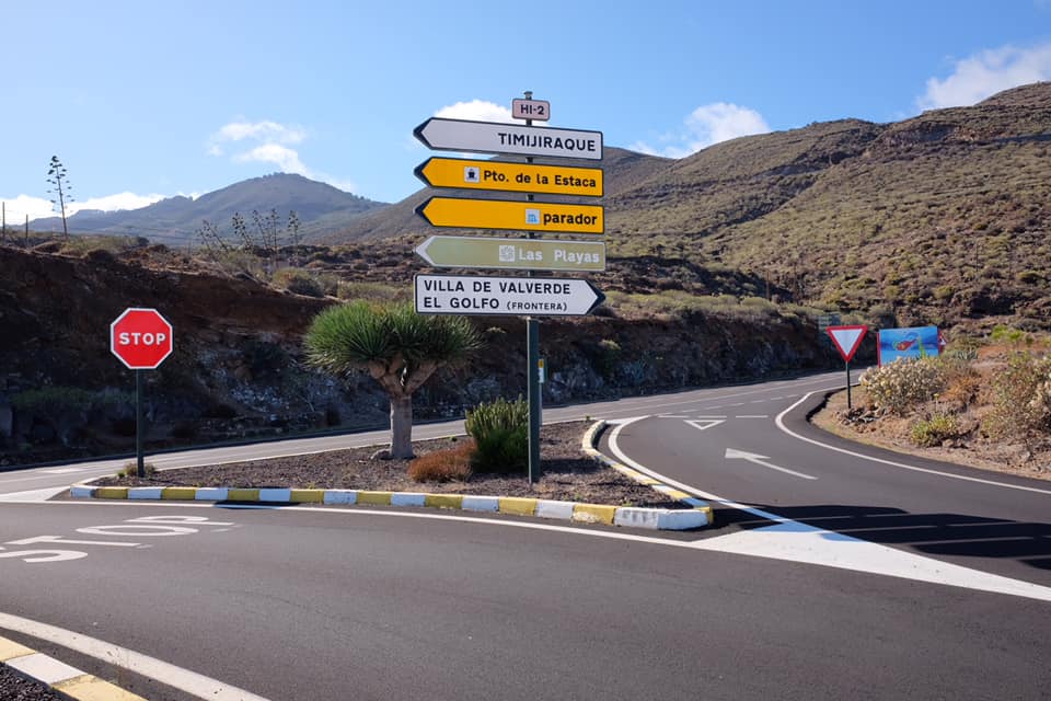 carretera general de acceso Valverde