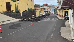 Repavimentación en tramo calle la Constitución de Valverde