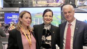 Alpidio Armas, Fátima Lemes y Davinia Suárez